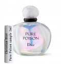 les échantillons Christian Dior Pure Poison testeur de parfum