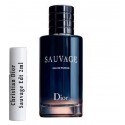 les échantillons Christian Dior Sauvage Edp testeur de parfum