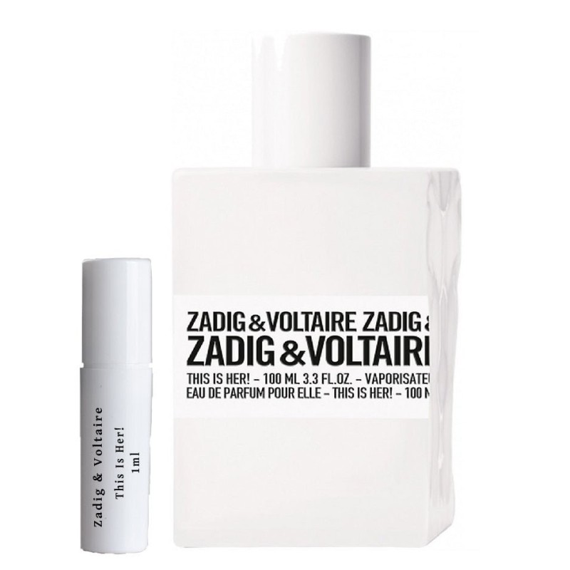 Zadig & Voltaire This is Her 1ml perfume samples Zadig & Voltaire This is Her 1ml perfume samples