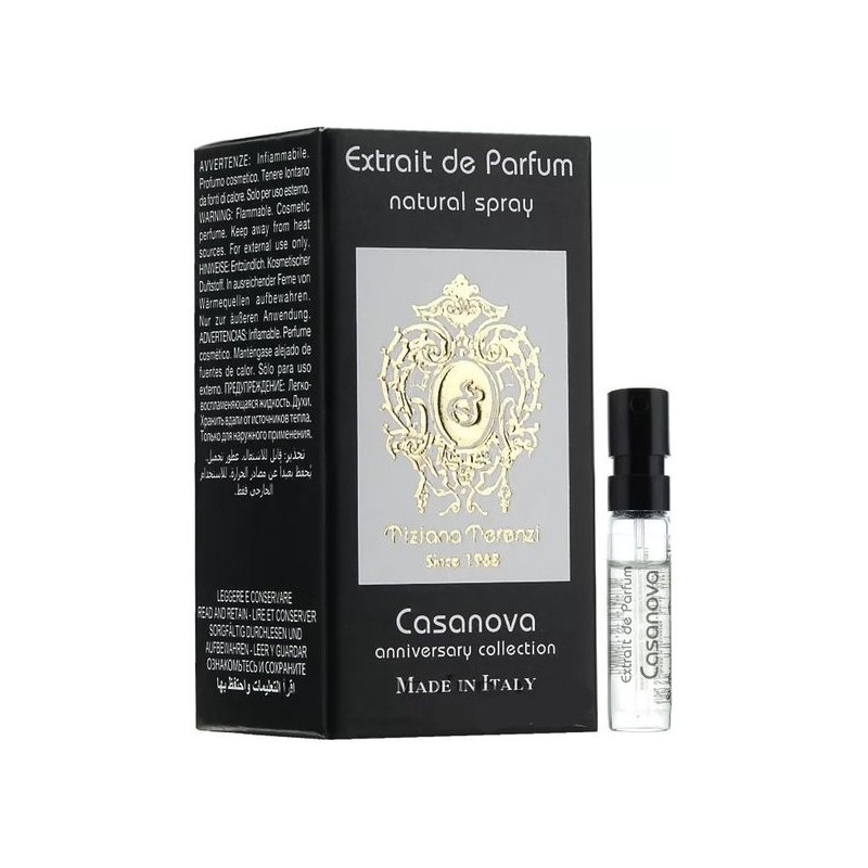 TIZIANA TERENZI Casanova Extrait de parfum 0.05 OZ 1.5 ML official perfume sample fragrance tester