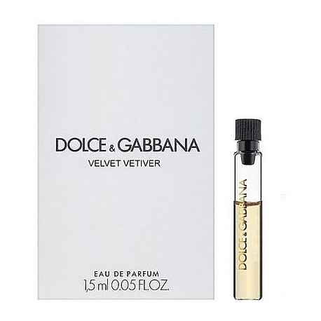 Dolce & Gabbana Velvet Vetiver 1.5 ML 0.05 fl. oz. muestra de perfume oficial