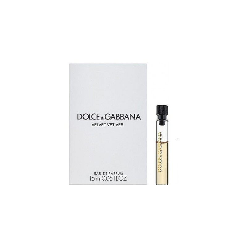 Dolce &amp; Gabbana Velvet Vetiver 1.5 ML 0.05 fl. oz. official perfume sample fragrance tester