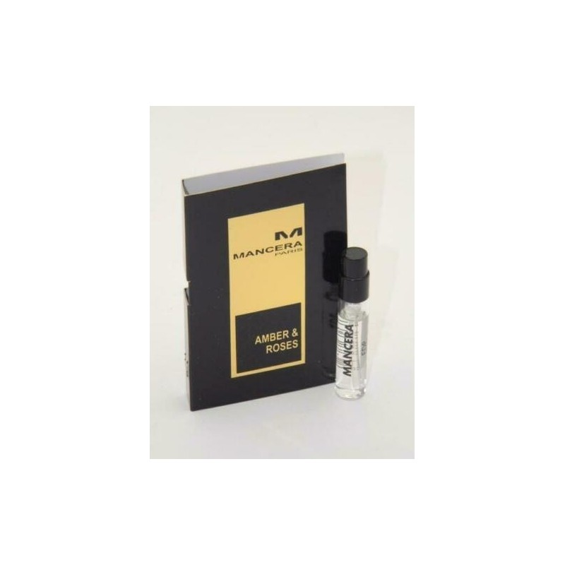 Mancera AMBER AND ROSES official perfume sample 2ml 0.06 fl. oz. fragrance tester