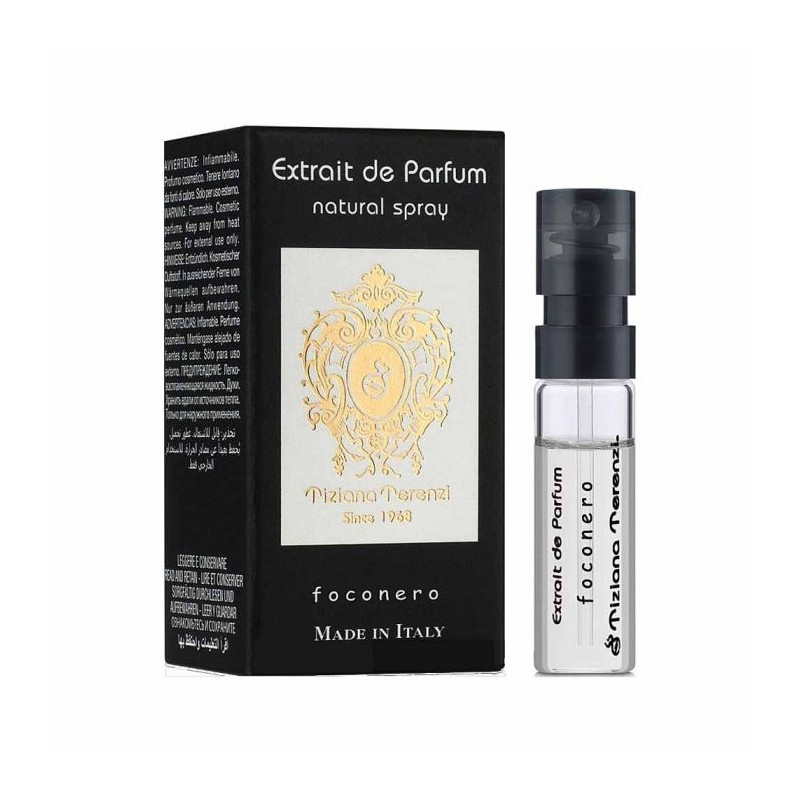 TIZIANA TERENZI Foconero Extrait de parfum 0.05 OZ 1.5 ML official perfume sample fragrance tester
