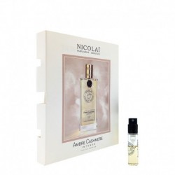 nicolai Amber Cashmere Intense -tuoksun viralliset parfyyminäytteet.