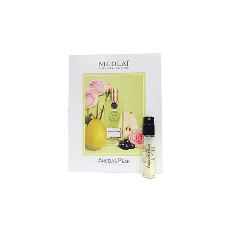 official perfume samples of Nicolai Angelys Pear fragrance 1.8ml 0.07 oz. fragrance tester