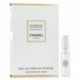 CHANEL Coco Mademoiselle Intense 1,5 ml 0,05 fl. ein liter. offisielle parfymeprøver parfymeprøvar