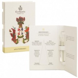 amostra oficial de perfume Carthusia Mediterraneo tamanho 2ml 0.06 oz. testador de perfume