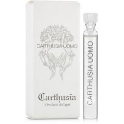 amostra oficial do perfume Carthusia Carthusia Uomo tamanho 2ml 0.06 oz. testador de perfume