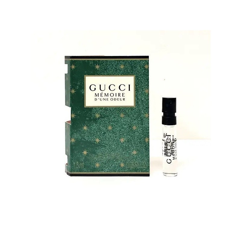 Gucci Memoire d' Une Odeur by Gucci Parfums official perfume sample 1.5ml 0.05 fl. oz. discontinued fragrance