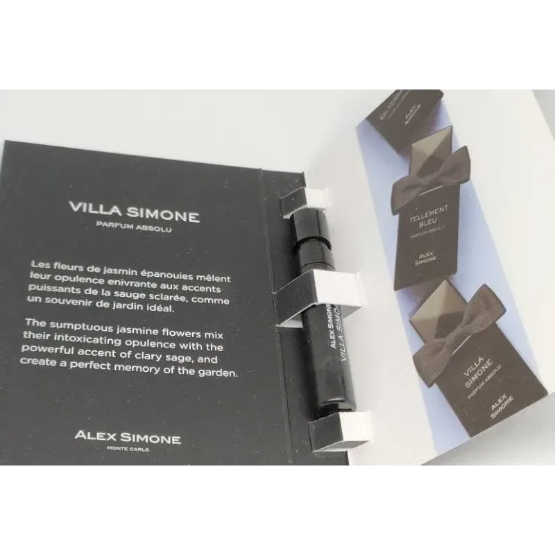 Alex Simone Villa Simone Parfum Absolu 1.2ml 0,04 fl. oz. oficiální vzorky parfémů tester parfémů