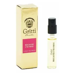 Gritti Because I'm Free officiellt parfymprov 2 ml 0,06 fl. oz.