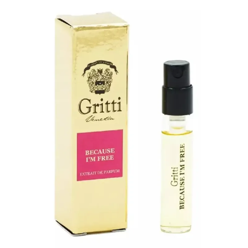 Δείγμα επίσημου αρώματος Gritti Because I'm Free 2ml 0,06 fl. oz.