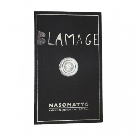 Muestra de perfume oficial Nasomatto Blamage 1ml 0.03 fl.oz. probador de perfume