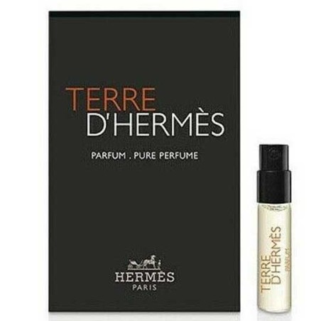 Hermes Terre D'Hermes Parfum Pure Perfume 2ml 0.06 fl.oz. official perfume samples perfume tester