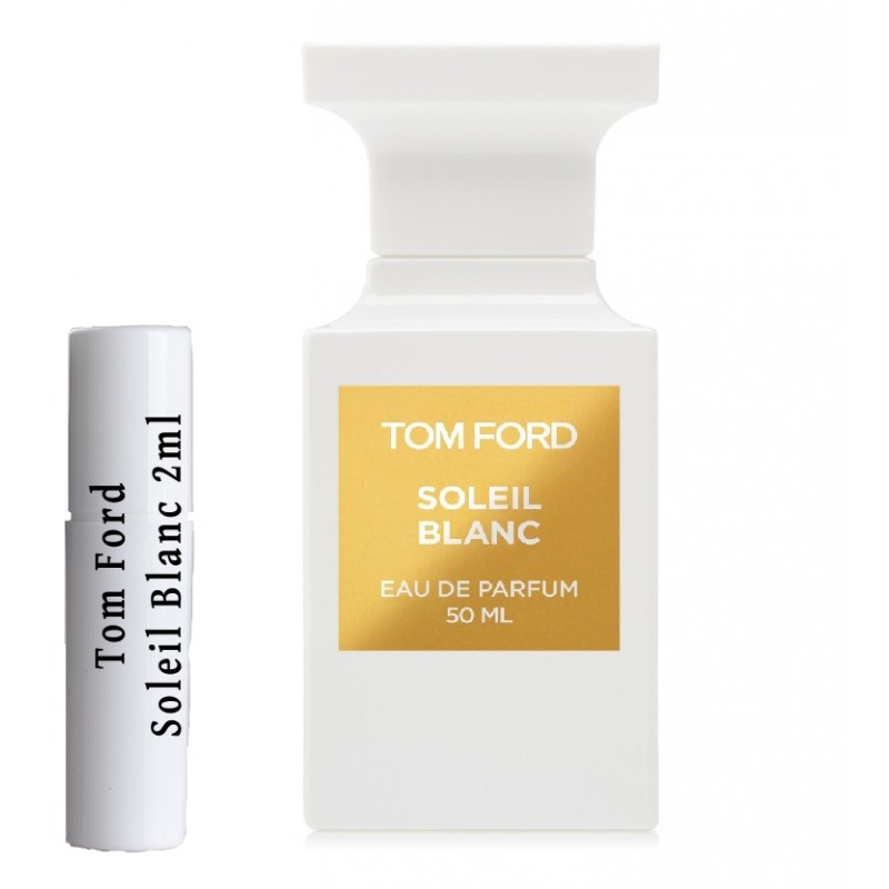 Tom Ford Soleil Blanc香水样品。Tom Ford Soleil Blanc样品为可填充式雾化器。