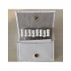 Creed conjunto de amostras de perfume oficial com estojo de luxo em pele - feminino 8 x 1,7 ml 8 x 0,055 fl. oz.