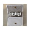 Creed official perfume sample set with luxury leather case - womens 8 x 1.7 ml 8 x 0.055 fl. oz. fragrance tester